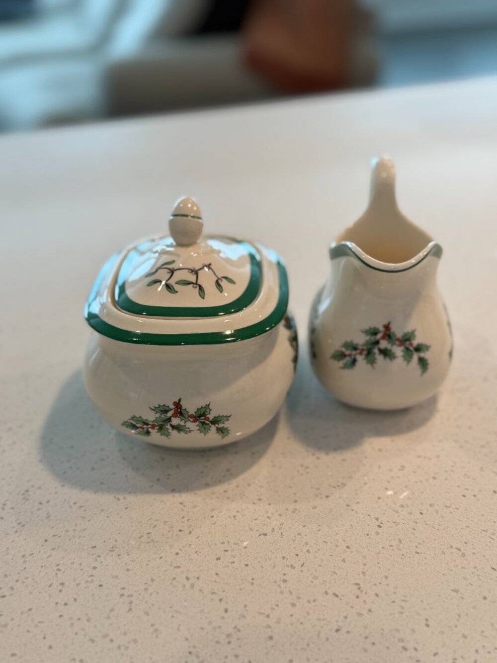 Spode Christmas Tree Sugar & Creamer Set - Picture 5 of 5